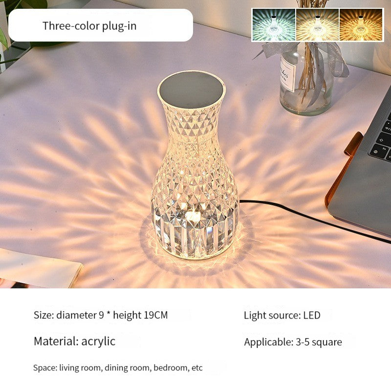 LED Crystal Table Lamp